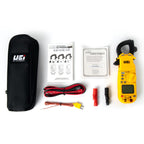 DL379B Digital Clamp Meter Auto Ranging HVAC Tester with Magnetic Mount AC Amps AC DC Volts Temp Cap Freq NCV