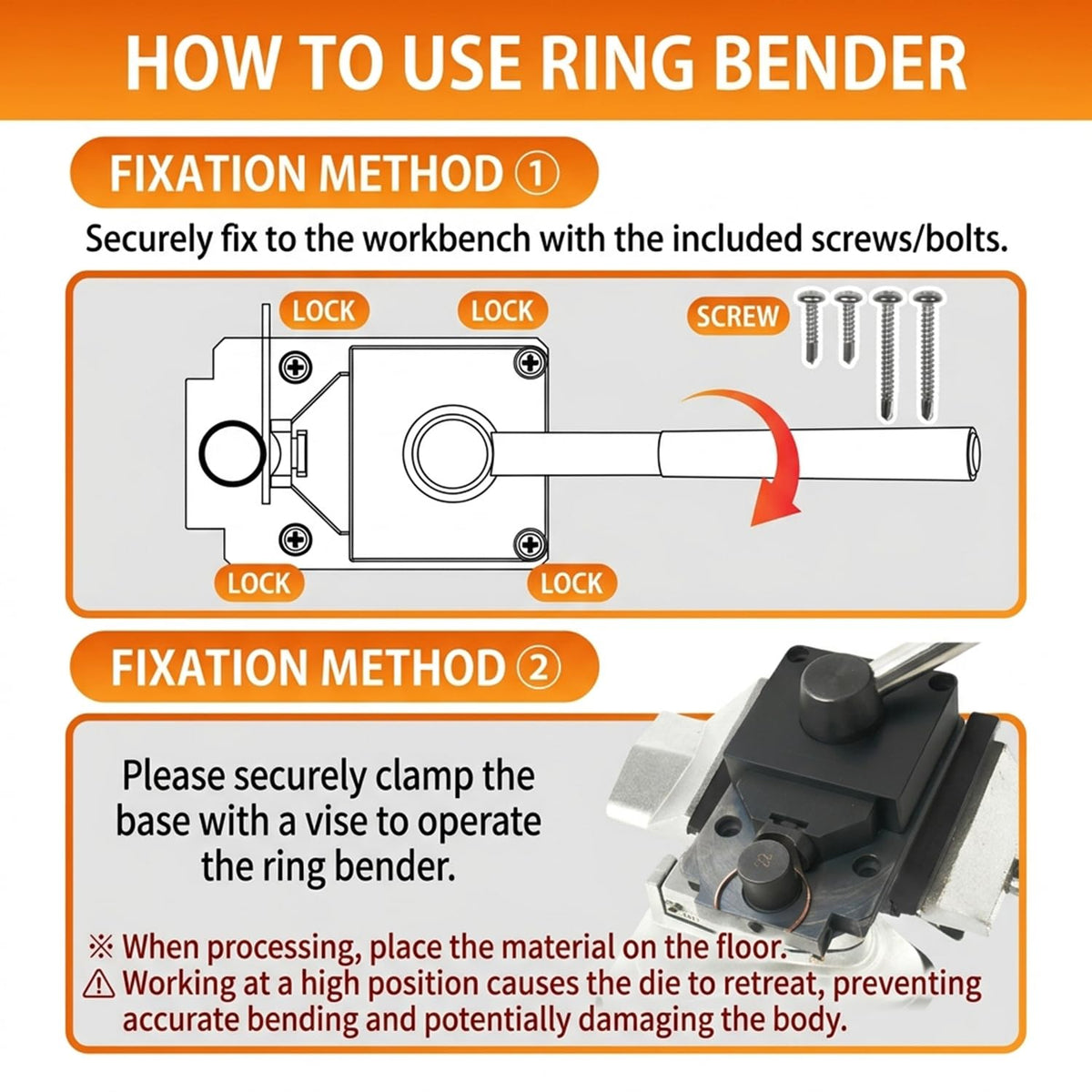 Ring Bender Tool Kit for Metal up to 3mm Steel Nylon Dies Mandrel Ring Sizer Spoon Ring Maker Heavy Duty Tool