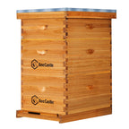 10 Frame Langstroth Bee Hive Beeswax Coated Includes Frames and Waxed Foundations 2 Deep 1 Medium Boxes