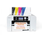 SG500 Sublimation Printer with 31 mL Inks and Paper Bundle Complete Starter Kit for High Quality Printing