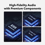 Compact Stereo Amplifier for Passive Speakers, Desktop Home Audio