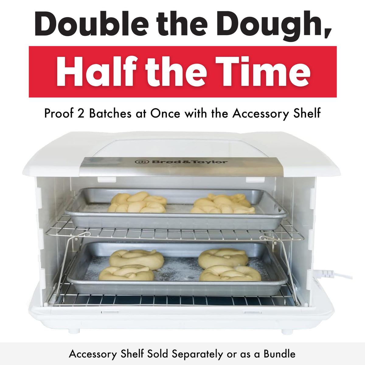 Folding Proofer and Slow Cooker Proofer Version for Bread Dough Fermentation and Food Dehydration