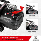 13500 lb electric winch for truck SUV trailer heavy duty synthetic rope 12V waterproof wireless wired remote