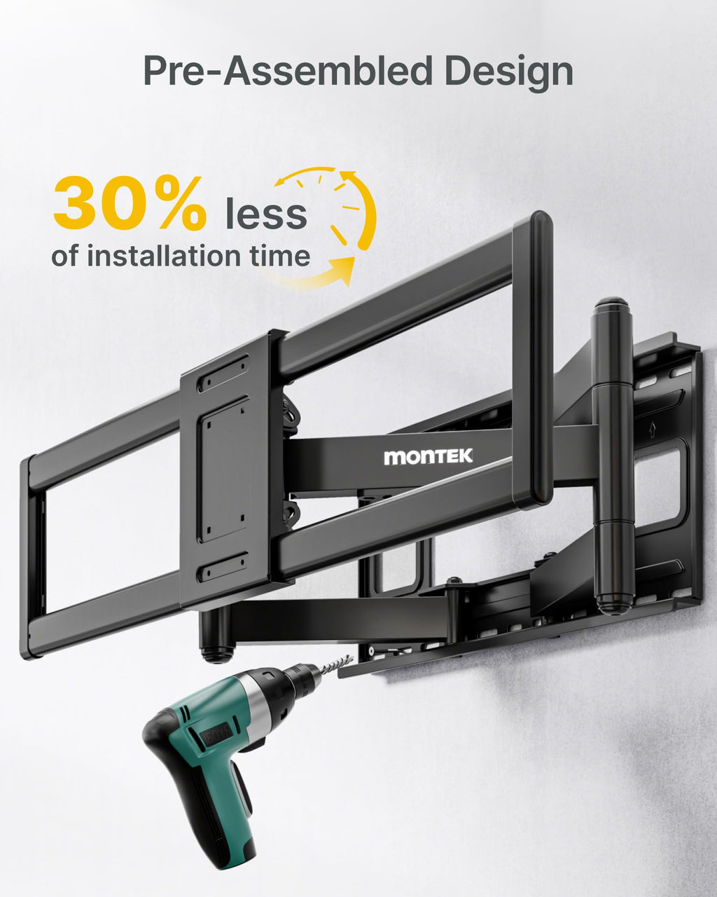 Heavy Duty Full Motion TV Wall Mount for 60 to 120 Inch Extra Large TVs Swivel Tilt Flat Screen