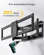 Heavy Duty Full Motion TV Wall Mount for 60 to 120 Inch Extra Large TVs Swivel Tilt Flat Screen