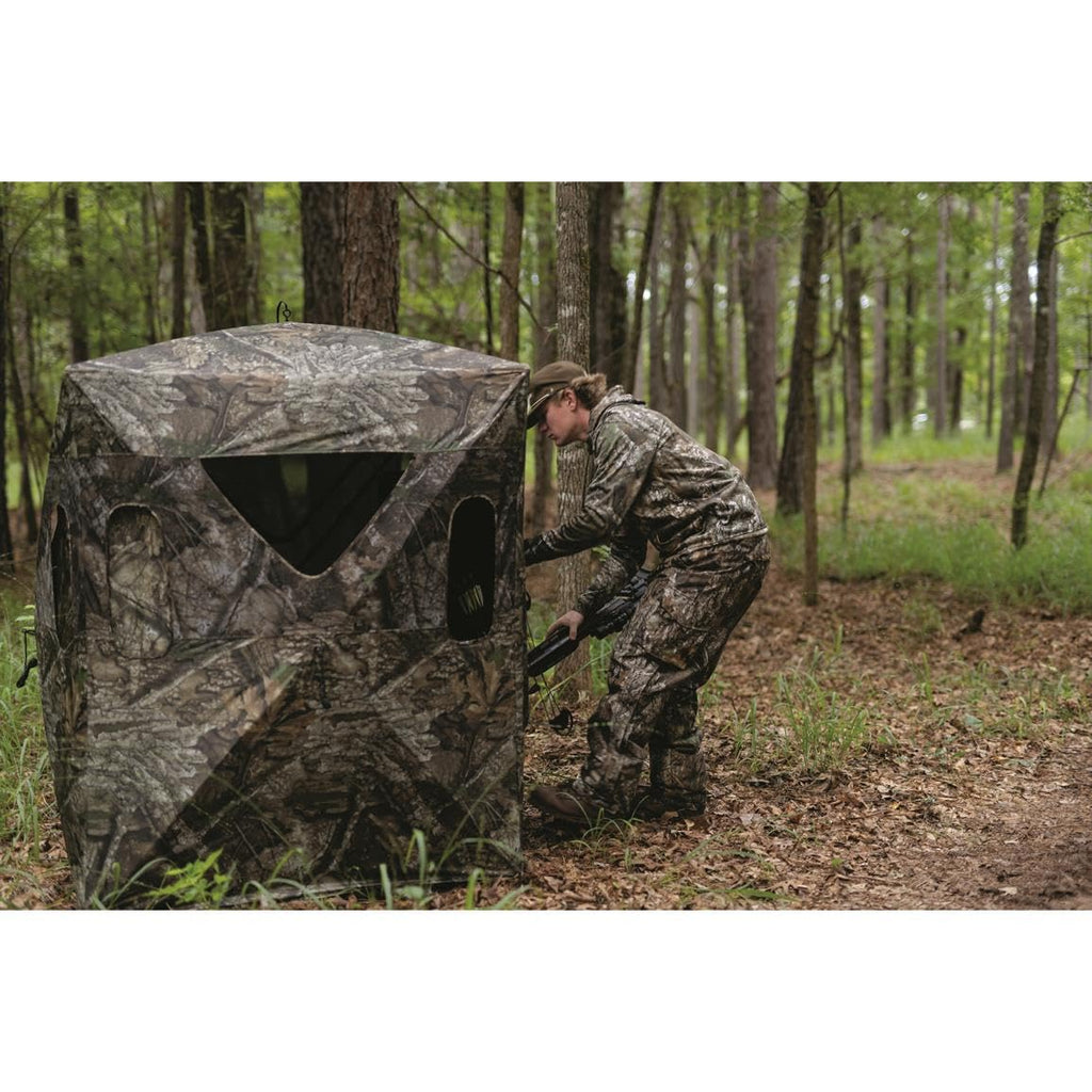 6 Foot Tripod Hunting Tower Blind 2 Man Elevated Stand Hunting Gear Equipment Accessories 4 by 4