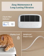 Smart pet air purifier for home pets large room Vital Pet Pro white air cleaner with odor control
