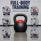 Adjustable Kettlebell Set for Home Gym Strength Training 16 kg 24 kg 40 lb Compact Steel Bell Ergonomic Handle