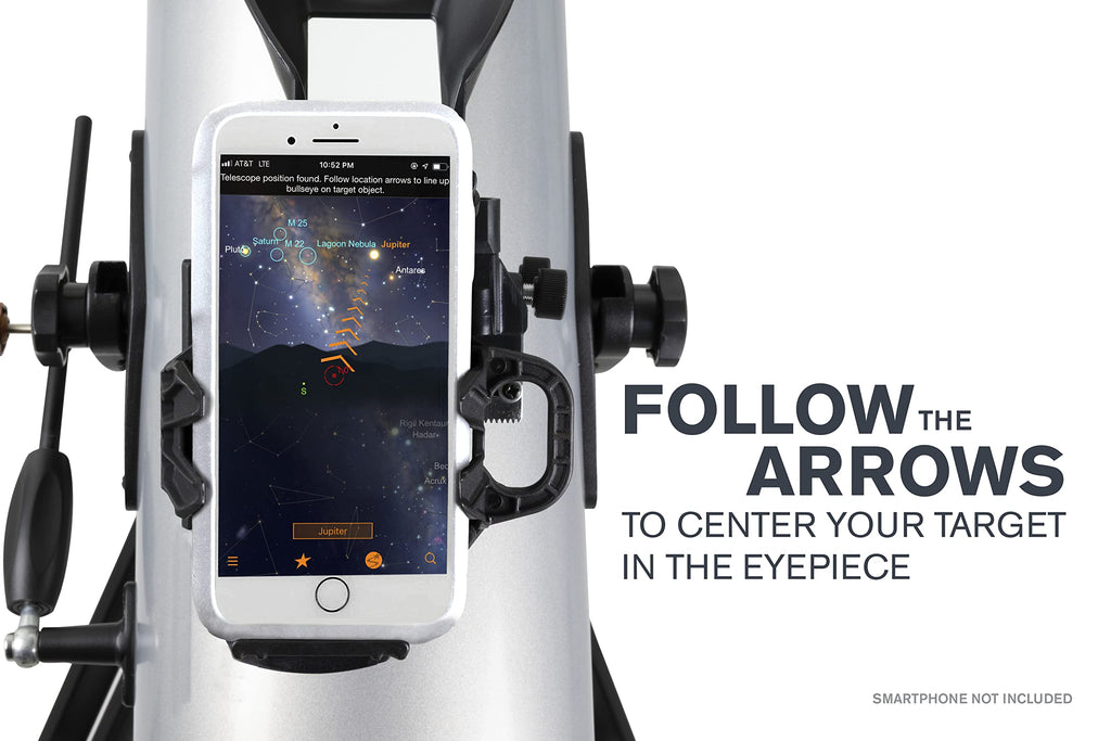 StarSense Explorer LT 114AZ Newtonian Smartphone Guided Telescope for Astronomy Beginners and Adults