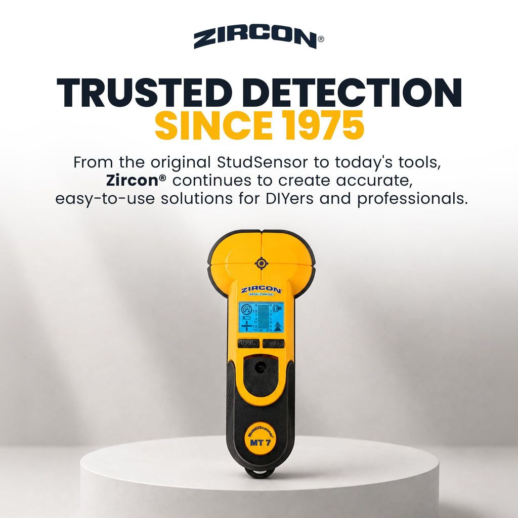 MT7 Metal Scanner for Concrete and Walls 6 in Detection Depth Rebar Pipe and Stud Locator Tool