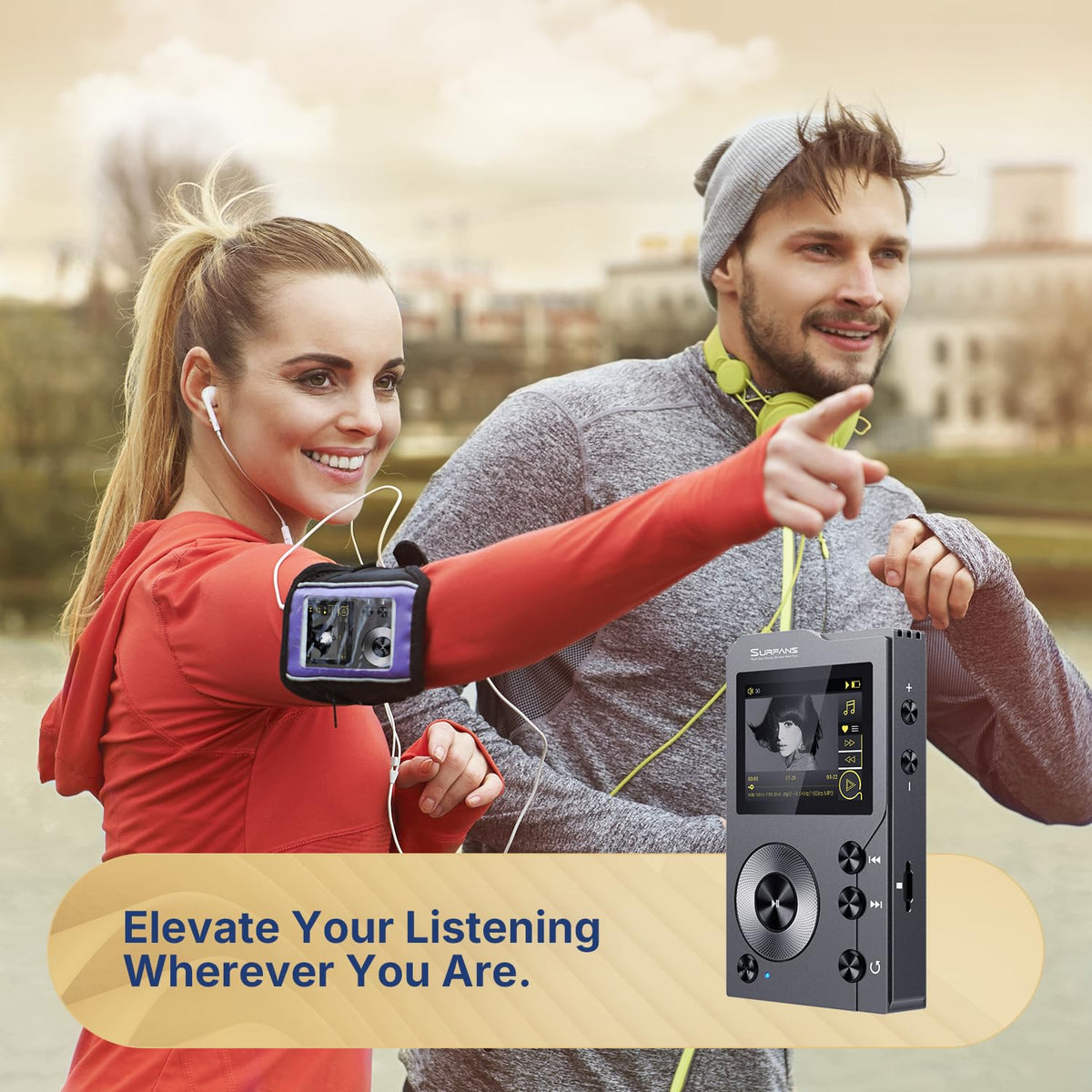 F20 HiFi MP3 Player Bluetooth 5.2 Lossless DSD FLAC High Resolution Audio Player 64GB MicroSD Card up to 512GB