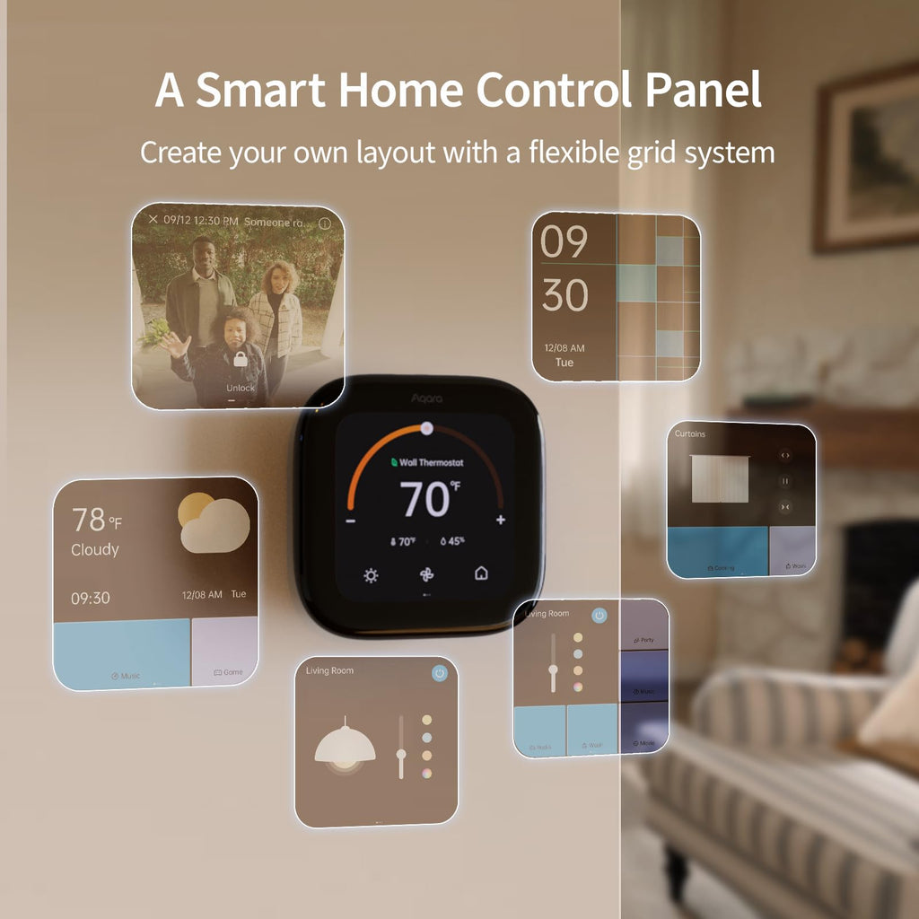 Smart Thermostat W200 with Apple Adaptive Temperature for Home Automation and Energy Saving