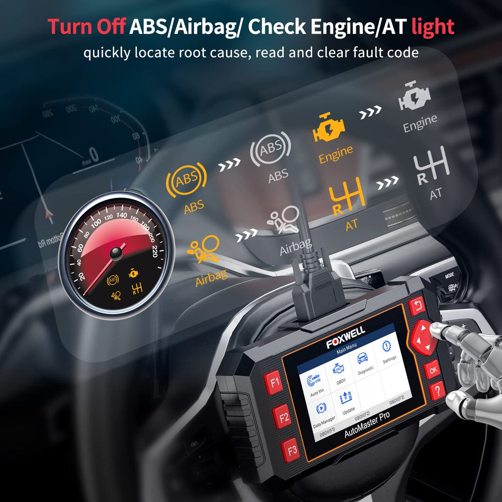 NT604 Elite Car OBD2 Scanner with ABS SRS Transmission Diagnostic Scan Tool for Auto Vehicle