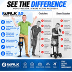 Hands-Free Knee Crutch Mobility Aid, Third Generation