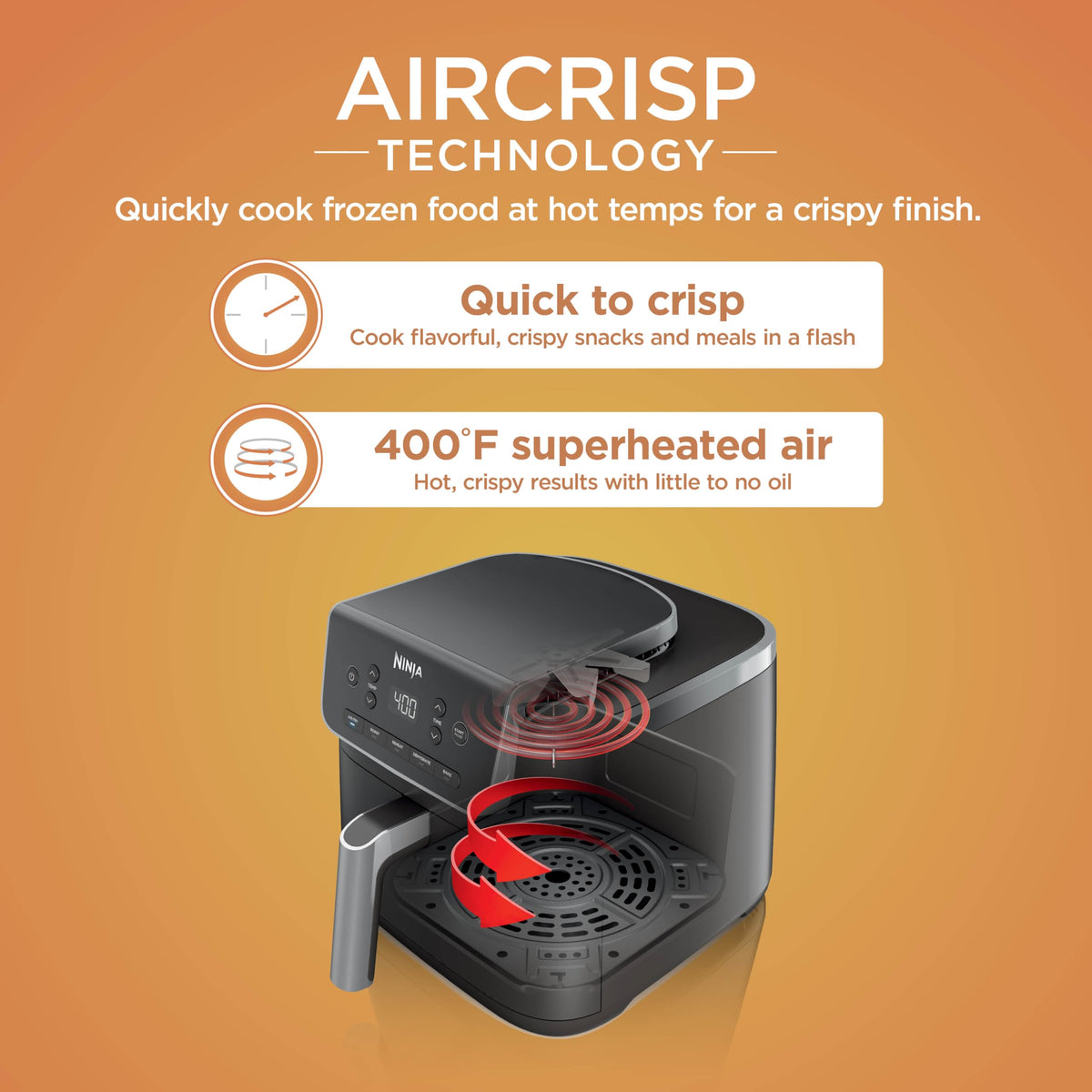 Air Fryer Pro 5 Qt 5 in 1 Grey AF142 Compact Countertop Multi Function Home Kitchen Appliance