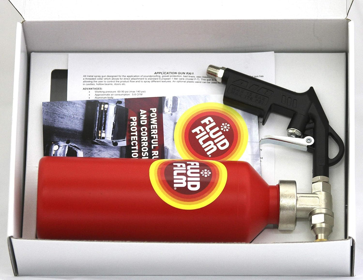 FFSG spray gun applicator kit for undercoating rust prevention and protective coating spray