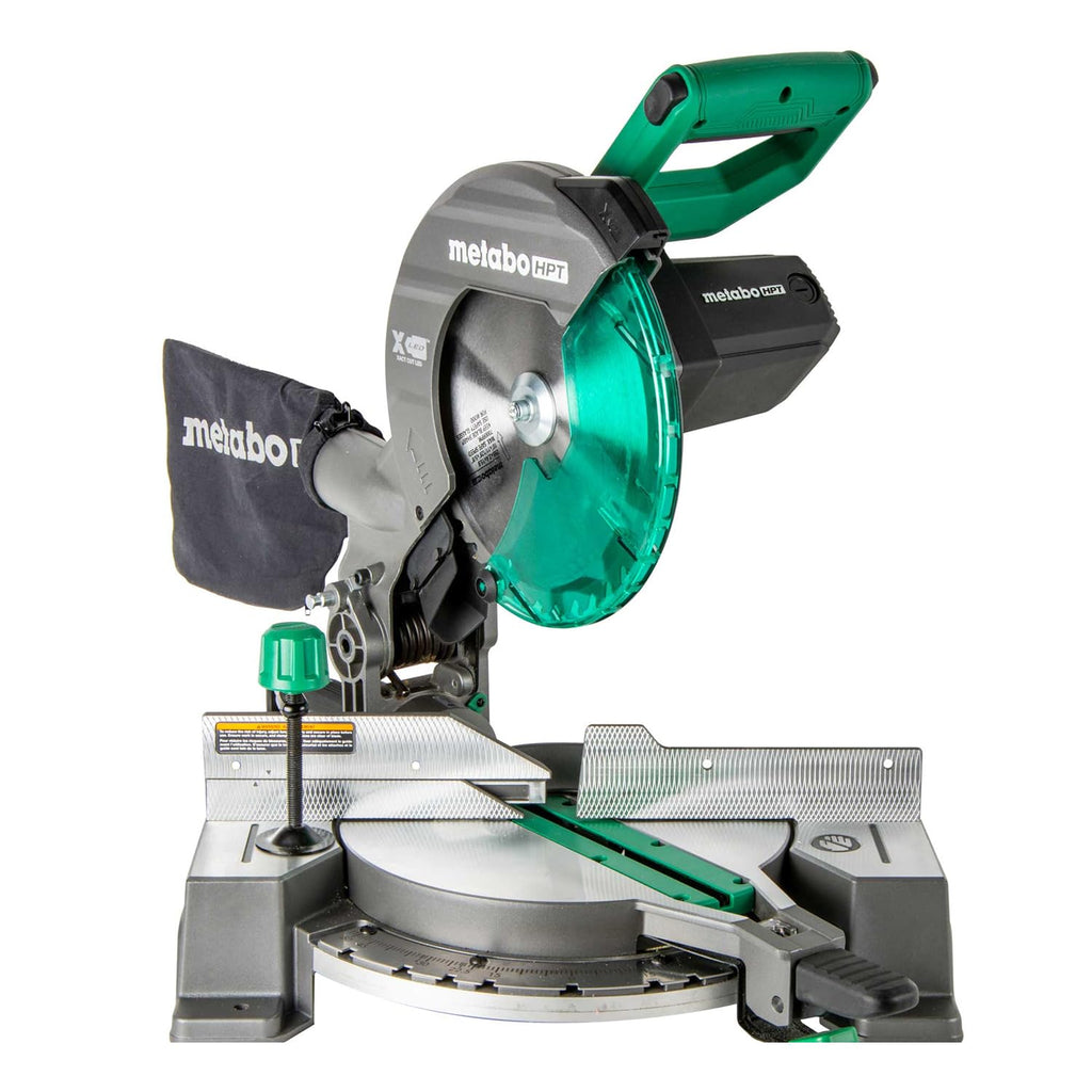 10 inch compound miter saw 15 amp single bevel corded electric woodworking cutting tool C10FCG2