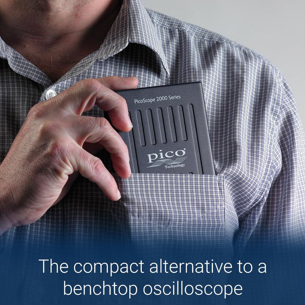 USB PC oscilloscope 2 channel 10 MHz bandwidth model 2204A portable for testing and measurement