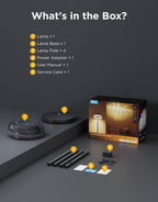 Uplighter Floor Lamp for Living Room RGBIC Ripple Projector Color Changing Ambient Mood Lighting