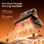 Powerful T600 Bed Mattress Vacuum Cleaner with UVC Light 15Kpa Suction 700W for Deep Home Cleaning