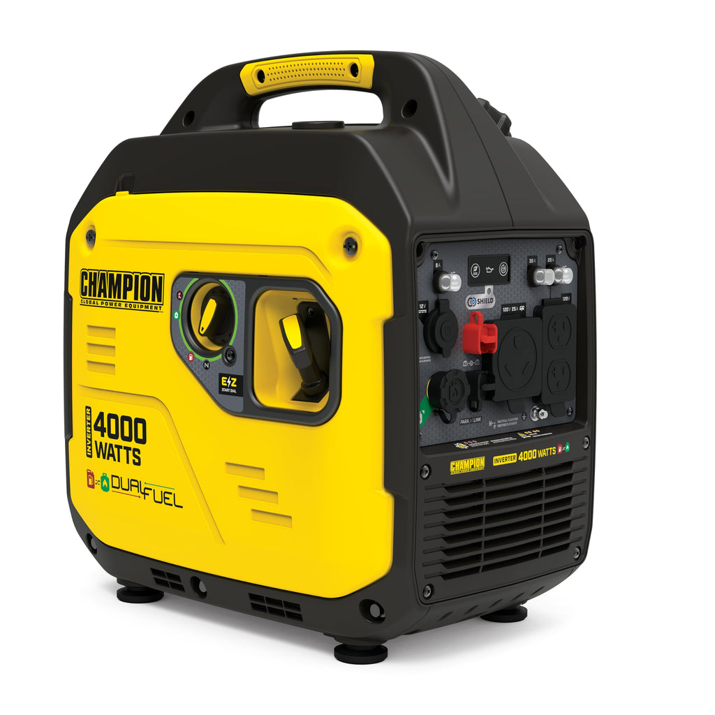 4000 Watt Dual Fuel RV Ready Portable Inverter Generator for Camping and Emergency Backup Power