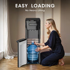 Bottom Loading Water Cooler Dispenser Charcoal Black for Home Office Kitchen and Dorm Room
