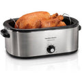 28 lb 22 Quart Roaster Oven with Self Basting Lid Stainless Steel Countertop Roaster for Baking Roasting