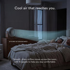 Smart Cooling Fan with White Noise for Bedroom Sleep