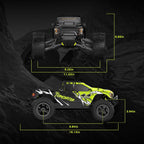 1/10 Scale Brushless RC Car 50+ MPH 4WD Waterproof Carbon Fiber Off Road Monster Truck All Terrain