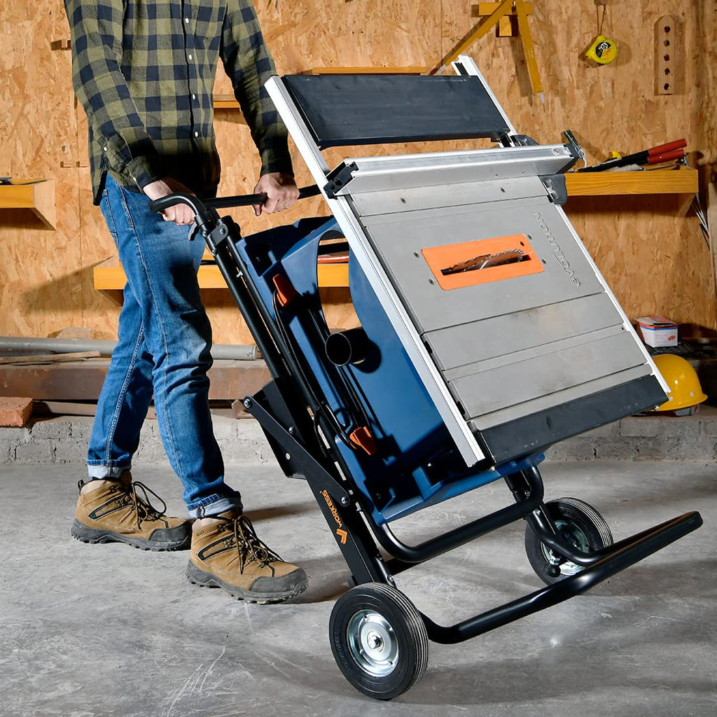 Portable Table Saw Stand 330 lbs Capacity Rolling Foldable 8 inch Wheels Heavy Duty Easy Storage Universal Fit