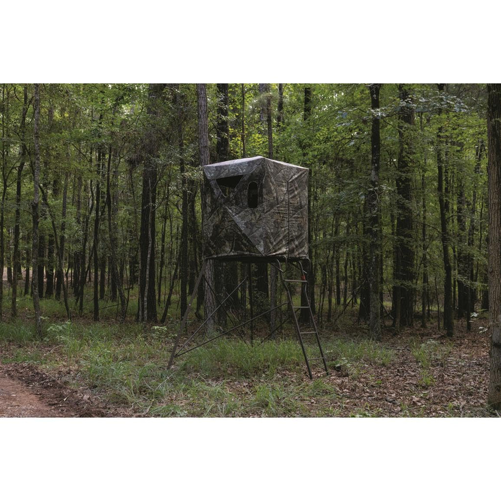 6 Foot Tripod Hunting Tower Blind 2 Man Elevated Stand Hunting Gear Equipment Accessories 4 by 4