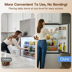 7.1 Cu.Ft Refrigerator with Bottom Freezer Compact Apartment Fridge for Kitchen Dorm Office Use