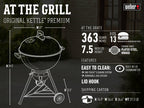 Original Kettle Premium Charcoal Grill 22 Inch Black Outdoor Barbecue Grill for Family Cooking