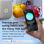 2 Smart Fridge Extends Freshness Reduces Waste Removes Odors Photocatalytic Washable Filter USB C Power