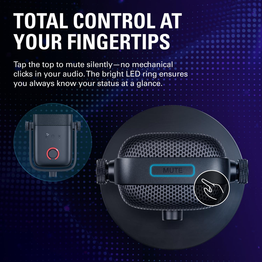 Wave 3 MK 2 USB Condenser Microphone with DSP Effects for Streaming Podcasting Recording and Content Creation