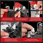 Cordless Bag Sewing Machine with 2x3.0Ah Batteries Portable Electric Handheld Stitcher for Fabric