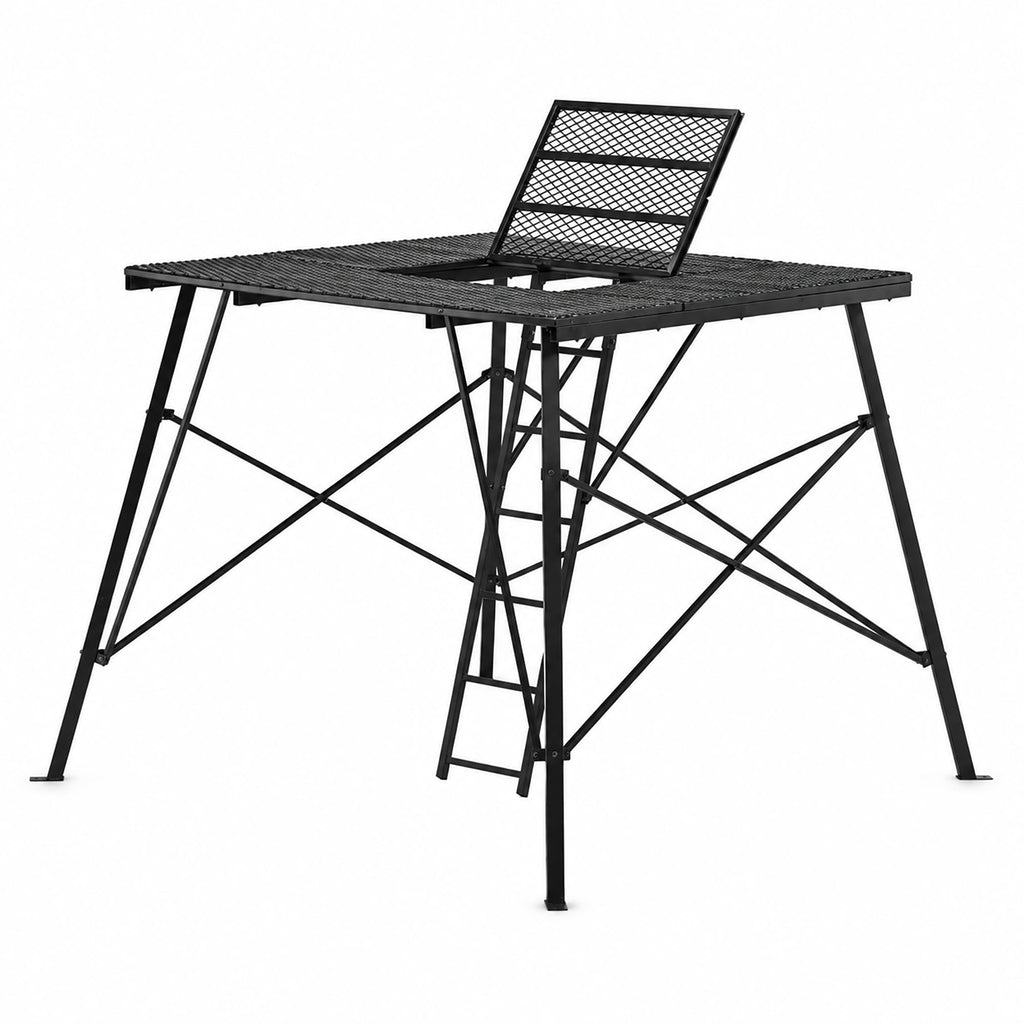 Ground Blind Platform 65 L x 65 W Steel Outdoor Hunting Trap Door Heavy Duty Portable Base