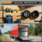 36PC E Track Rail Kit Set Heavy Duty Tie Down System for Enclosed Trailers Cargo Securement