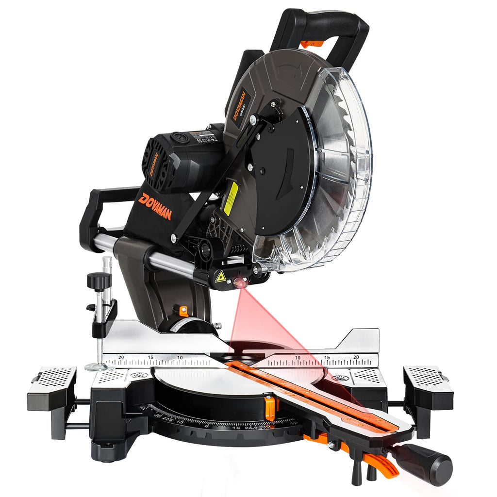 12 Inch Dual Bevel Sliding Compound Miter Saw 15 Amp Power Tool for Woodworking and DIY Projects
