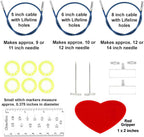 Twist Shorties blue 2 and 3 inch 7230-S interchangeable stainless steel knitting needle set