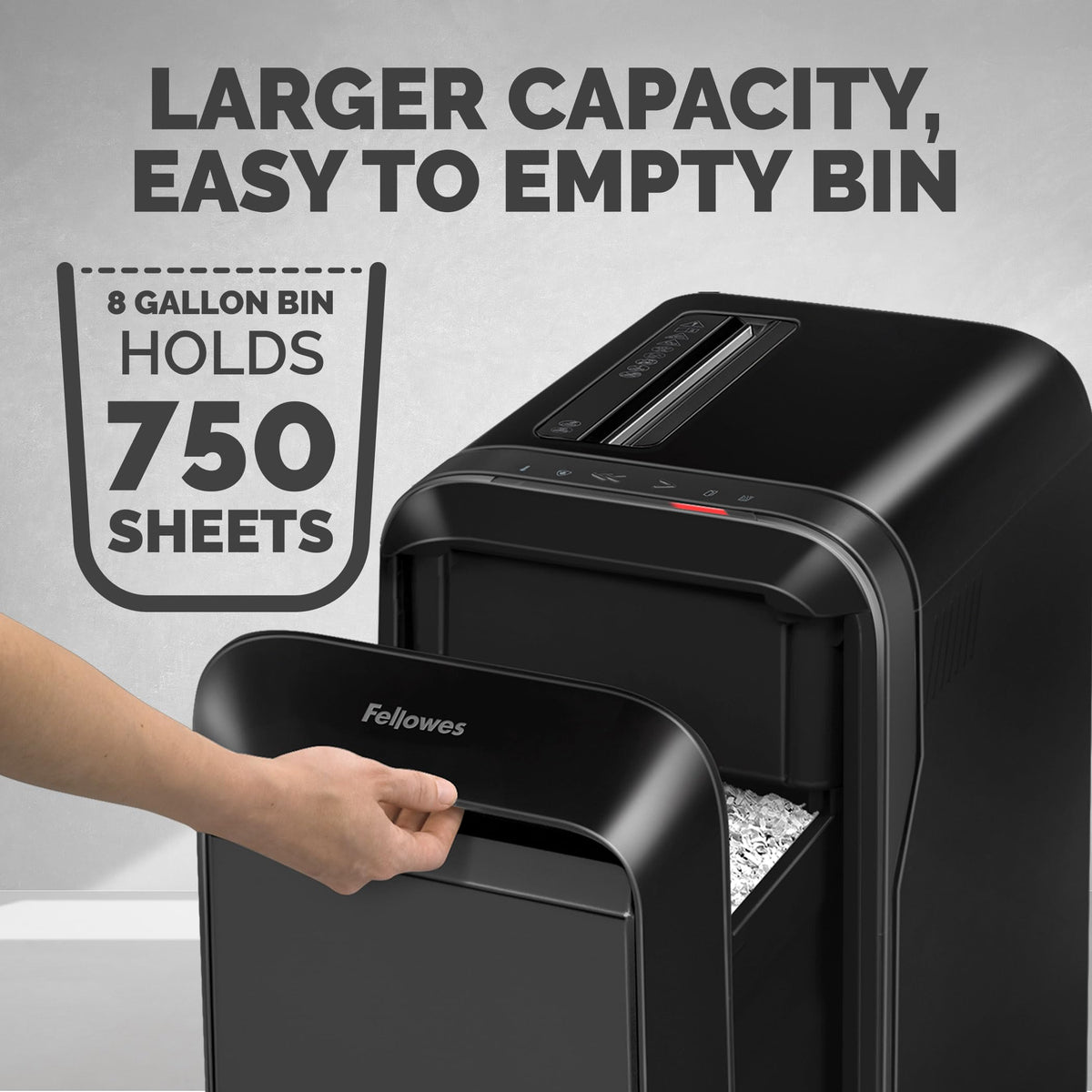 LX220 5015401 20 Sheet Manual Feed Capacity Micro Cut Shredder Black High Security Home Office Use