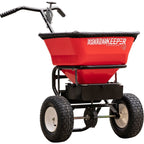3039632R 100 lb All Season Walk Behind Broadcast Spreader for Lawn Seed Fertilizer Ice Melt