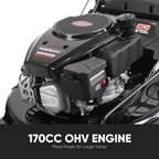 EasyDrive Pro 22 inch 170cc self propelled gas lawn mower walk behind design 22 inch cutting deck