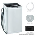 Fully Automatic 2 in 1 Portable Washing Machine 8.8lbs Spinner Combo 1.04 cu.ft 10 Programs Drain Pump