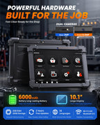 X7HD 10.1 inch Heavy Duty Truck Scanner 40 Resets Bidirectional Control ECU Coding DPF Regen Full System OBD2