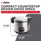 30 Cup Commercial Grade Electric Rice Cooker S Large Capacity Restaurant Home Kitchen Durable