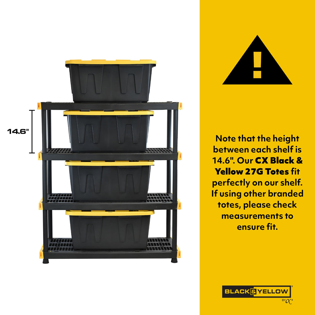 Heavy Duty 4 Tier Garage Storage Shelves with 8 Pack 27 Gallon Storage Bins and Lids Space Saving Organizer