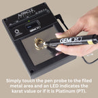 Auracle Analyzer Gold Tester Accurate Compact Portable Electronic High Karat Gold Platinum Jewelry Testing Tool