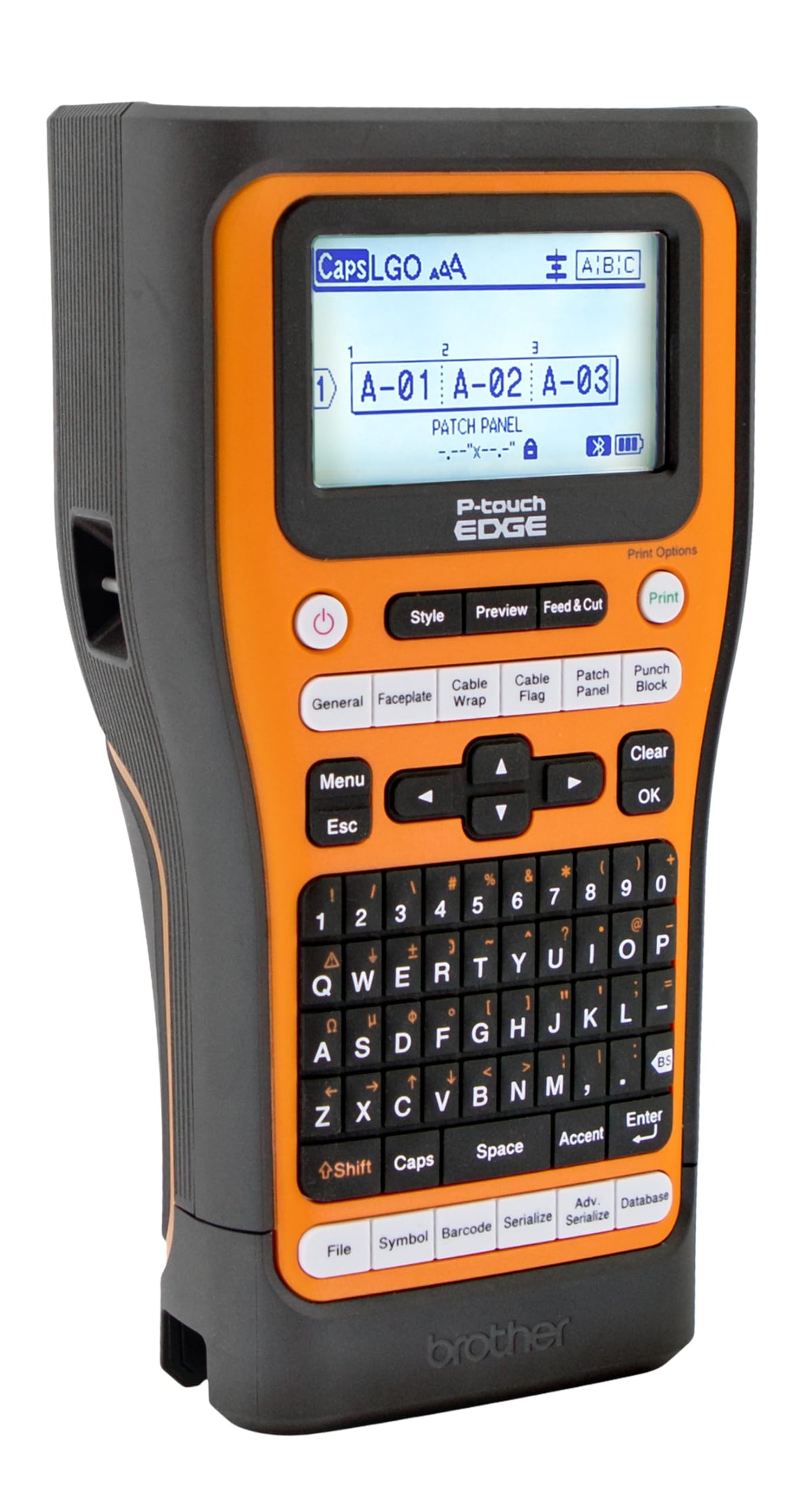 PT-E560BT Industrial Label Printer Bluetooth Cutter Heavy Duty Portable Label Maker for Warehouse