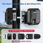 Keyless RV Door Lock for Trailers and Fifth Wheels, Camper Entry Replacement